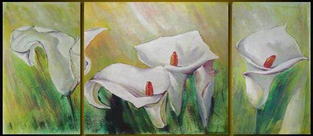 Комментарии к схеме вышивки «триптих белые цветы» (№532493)